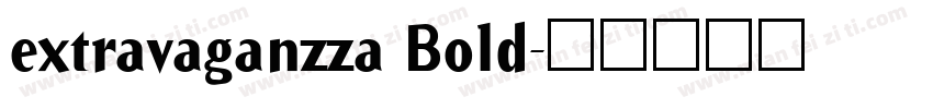 extravaganzza Bold字体转换